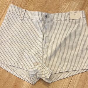 Universal Thread Cream and Blue Striped Sailor Shorts 16 NWT